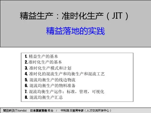 精益生产：准时化生产(JIT)