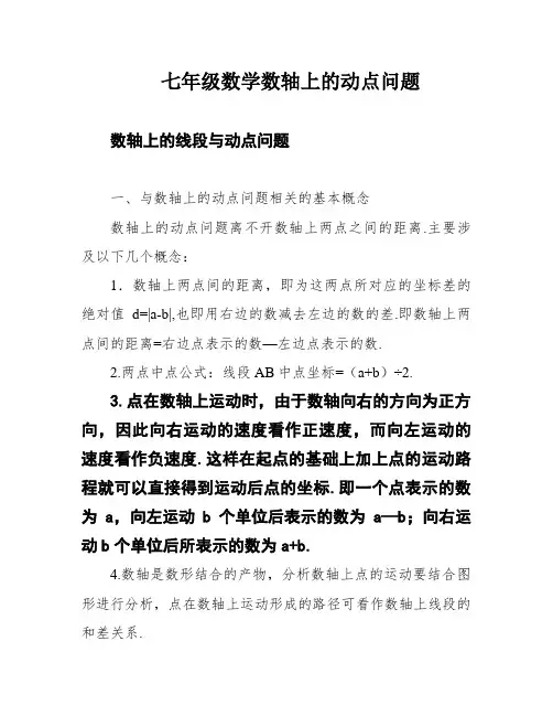 七年级数学数轴上的动点问题