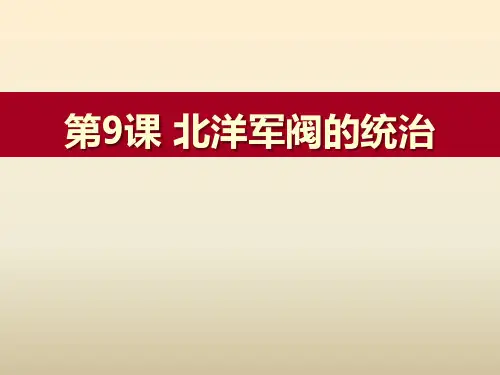 《北洋军阀的统治》近代化的起步PPT课件