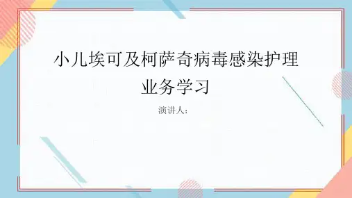小儿埃可及柯萨奇病毒感染护理业务学习PPT课件