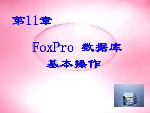 FoxPro数据库基本操作