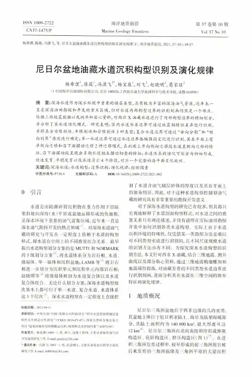 尼日尔盆地油藏水道沉积构型识别及演化规律