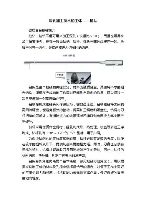 深孔加工技术的主体——枪钻