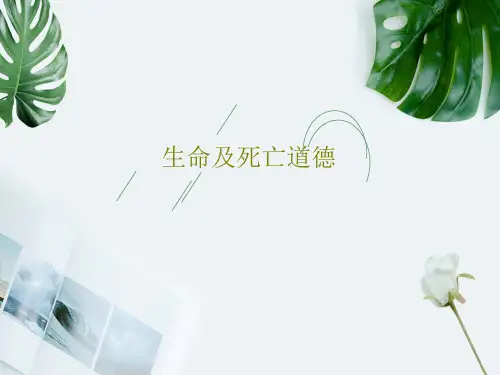 生命及死亡道德118页PPT
