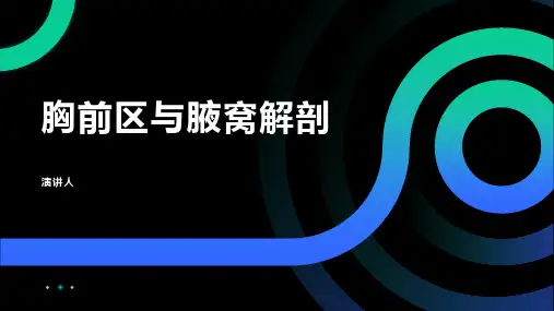 胸前区与腋窝解剖
