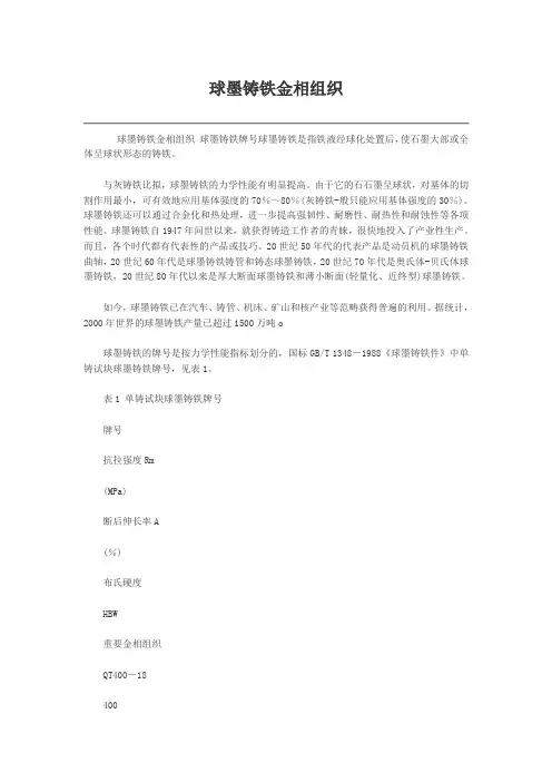 铸铁金相组织分析