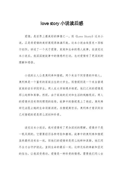 love story小说读后感