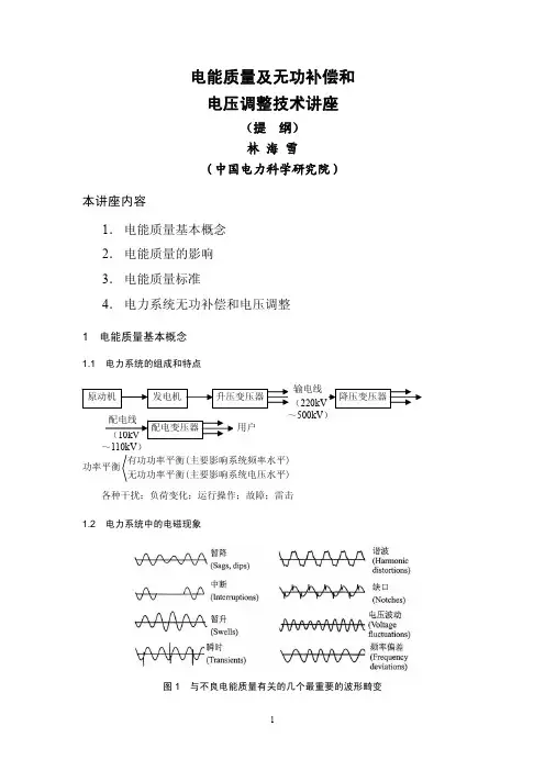 电能质量和无功补偿