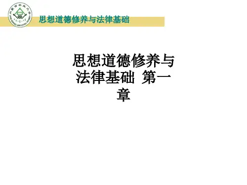 思想道德修养与法律基础  第一章ppt课件