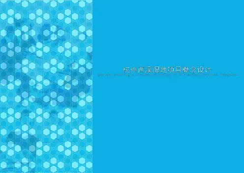 西溪湿地项目规划