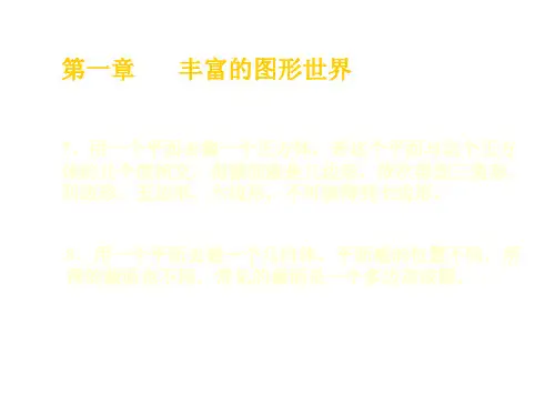 人教版初一数学丰富的图形世界(PPT)2-2