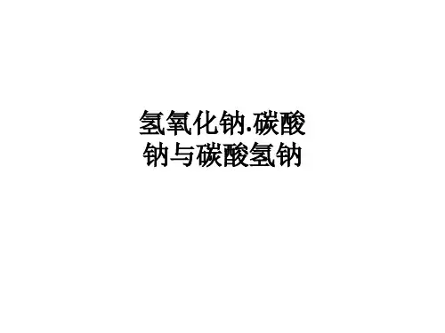 氢氧化钠.碳酸钠与碳酸氢钠ppt课件