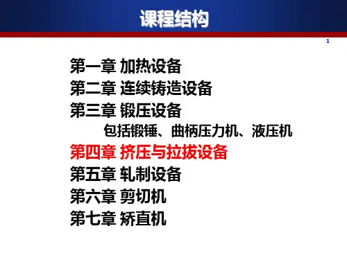 挤压与拉拔设备培训教材