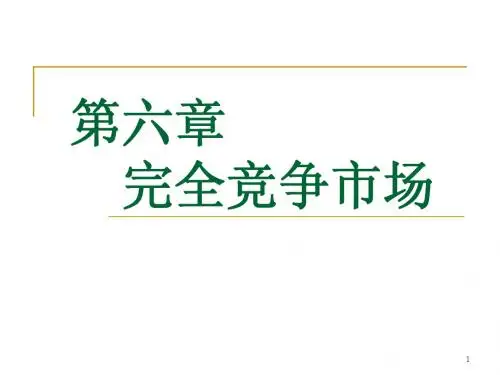 微观经济学第六章