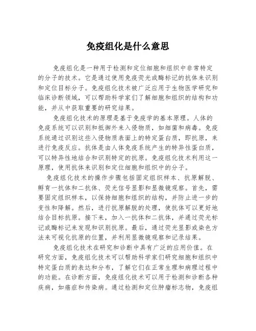 免疫组化是什么意思