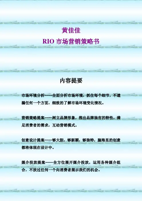 RIO策划案