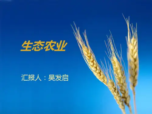 生态农业PPT