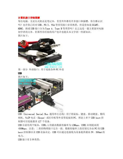 计算机接口详细图解