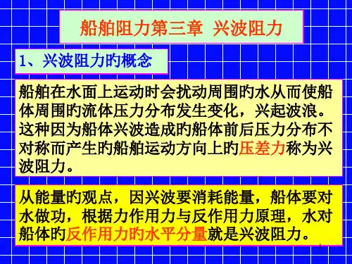船舶阻力第3章-兴波阻力