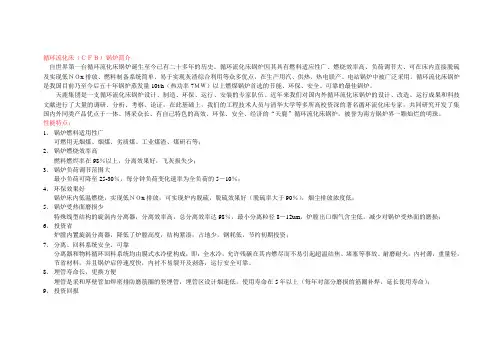 天鹿循环流化床(CFB)锅炉简介