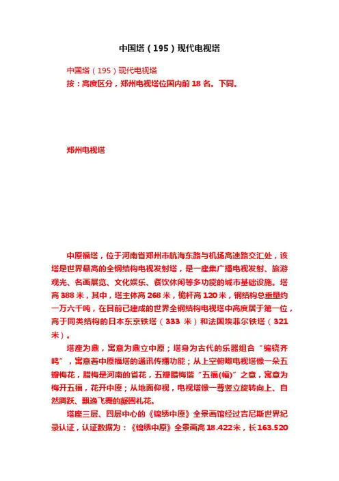 中国塔（195）现代电视塔