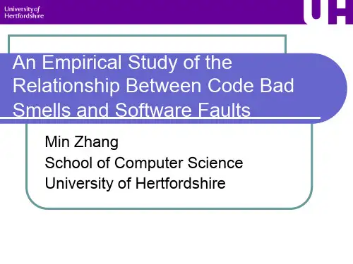 Use Code Bad Smell to Predict Faults - Crest使用代码难闻的气味来预测故障的嵴