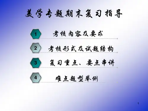 美学专题复习提纲PPT课件