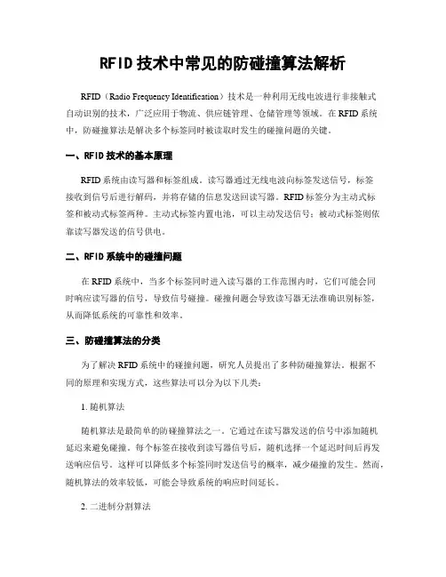 RFID技术中常见的防碰撞算法解析