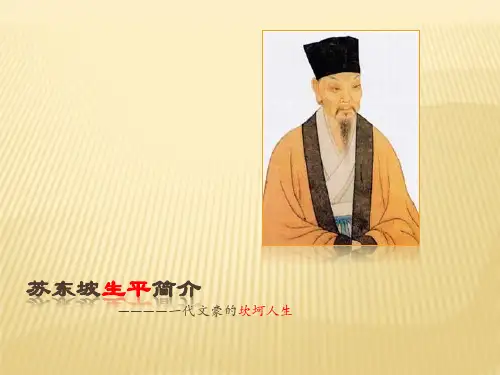 苏轼生平简介