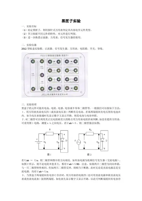黑匣子实验报告