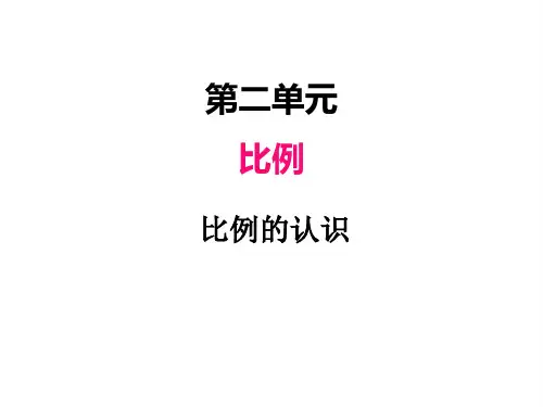 北师版六年级下册数学课件 比例的认识