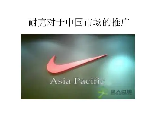 耐克中国市场 ppt课件