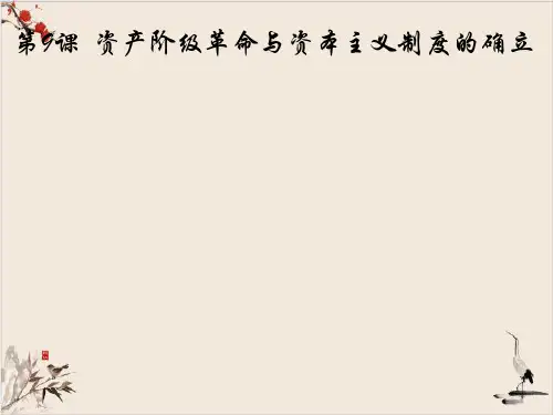 人教统编版《资本主义制度的确立》精品课件PPT1