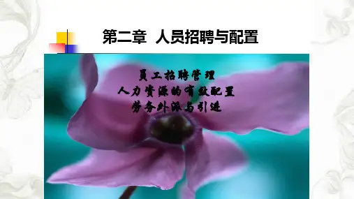 人力资源三级第二章人员招聘与配置PPT课件