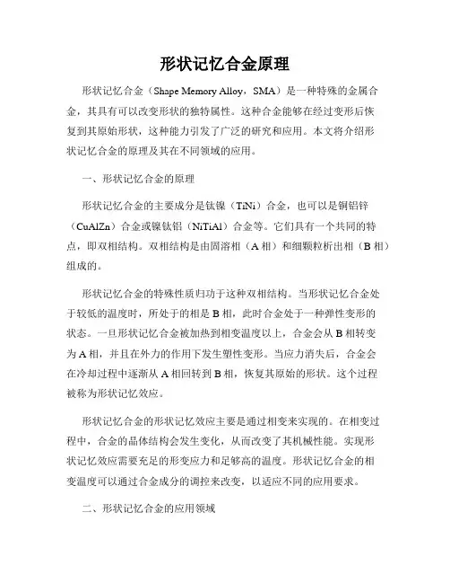 形状记忆合金原理