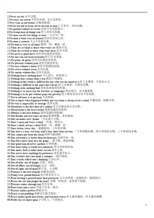 必备习语