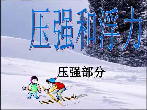 中考物理复习课件：压强和浮力(一)压强部分