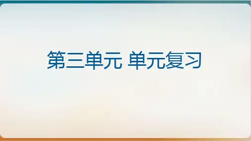 统编版必修中外历史纲要下走向整体的世界复习上课课件ppt