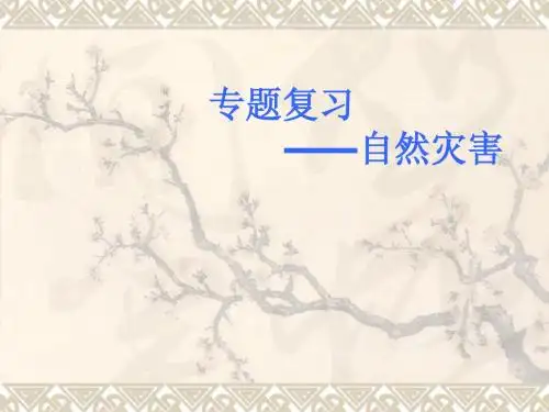 专题复习—自然灾害