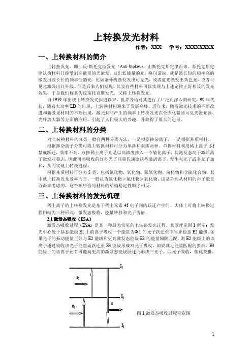 上转换发光材料
