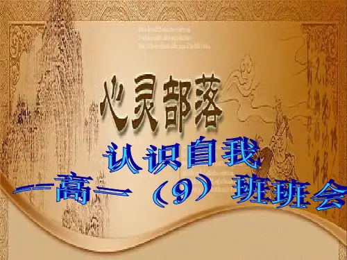 心理健康教育《认识自我》PPT课件