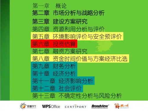 项目决策分析与评价  自考 重点总结 学习笔记