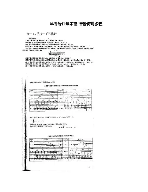 半音阶口琴乐理+音阶简明教程