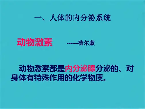   高等动物的内分泌系统与体液调节(共52张PPT)
