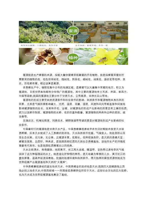 蜜源是什么
