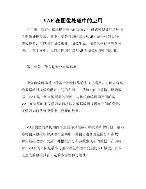 VAE在图像处理中的应用