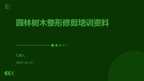 园林树木整形修剪培训资料