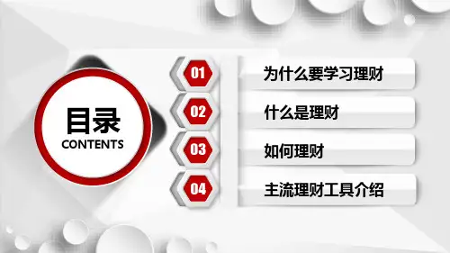 理财讲座保险晨会投资理财基础知识培训内容PPT演示