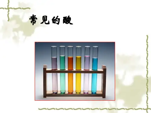 第三讲常见的酸-硫酸