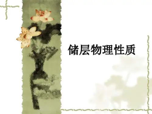 储层物理性质